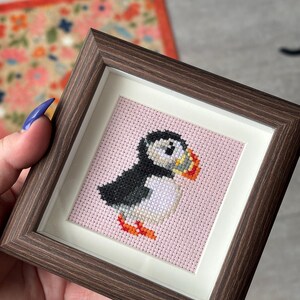 Puffin Cross Stitch Pattern PDF Bundle - Set of 3 Puffin Patterns