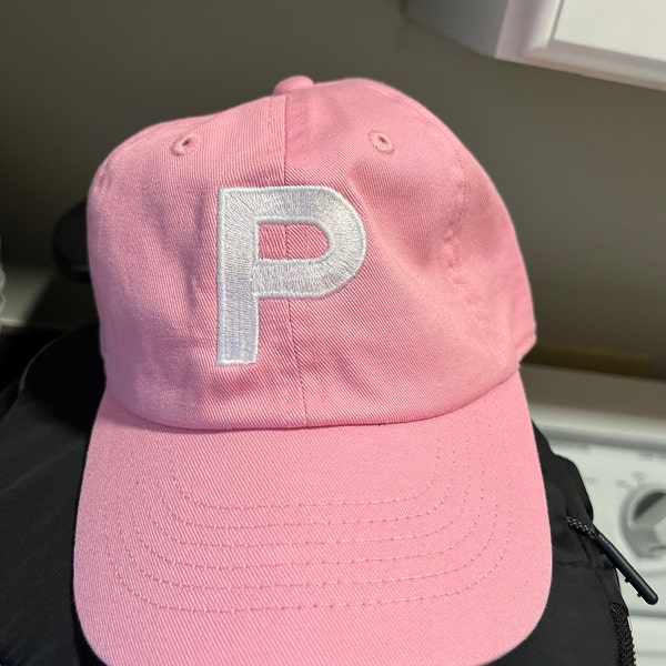 TODDLER Initial Monogram Baseball Cap - Custom Color Hat and Embroidery ...