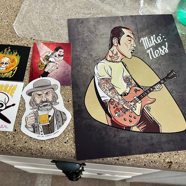 Social Distortion Art Print, Social Distortion Poster, Mike