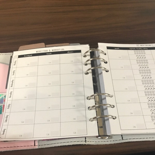 PERSONAL Month at a Glance Monthly Planner Insert Printable Fits Kikki ...