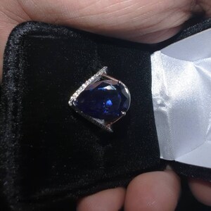7.25 Carat AAA Tanzanite Set in Platinum Over .925 Sterling Silver ...