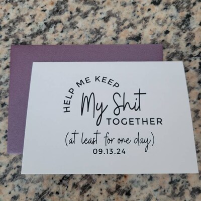 Help Me Best Woman Proposal Card Keep My Shit Together Maid of Honor ...