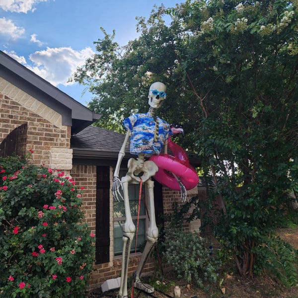 UPGRADED 12ft Skeleton Replacement Bracket for Home Depot Skelly Elbow ...