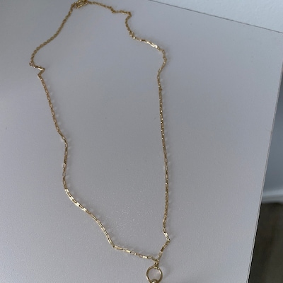 Gold Pearl Necklace Baroque Pearl Necklace Freshwater Pearl - Etsy