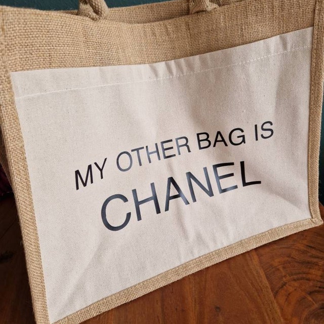 Jute Shopper My other bag is Chanel Shopping or Beach Bag 42 x 33