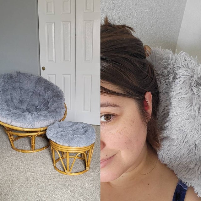 Fuzzy chair clearance cushion