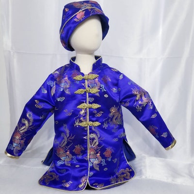 Sac Bleu Dragon En Brocart - Fait Main Au Népal - Neuf Avec Étiquettes