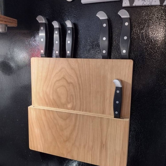 Magnetic Knife Block (or bobby pin organizer) — Woodworking By Arron