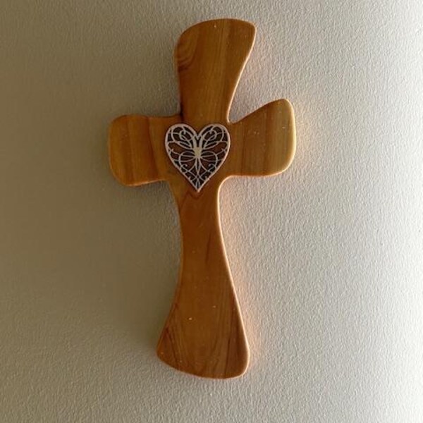 Laser Engraved Wood Wooden 6 Crucifix Cross Plaque HOUSE BLESSING