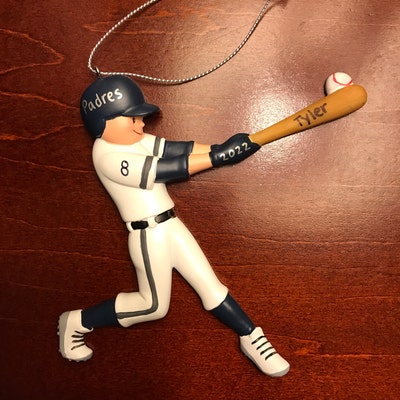 Baseball Player Ornament Personalized Baseball Ornament Baseball Player ...