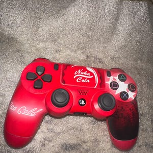 Custom Painted Red Nuka Cola Themed Controller - Etsy