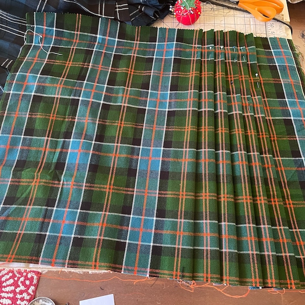 Black Isle Tartan Homespun Tartan Fabric – by the Yard – Wool Blend ...