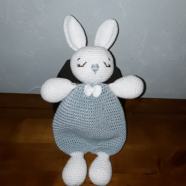 Couverture Doudou Lapin Pour Bébé - Tissu Doux, Oreilles à Saisir - Apaisante Et Réconfortante Pour Nouveau-nés