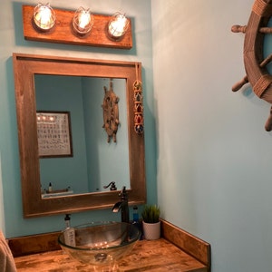 The SEA CAPTAIN Nautical Beach Vanity Light - Etsy