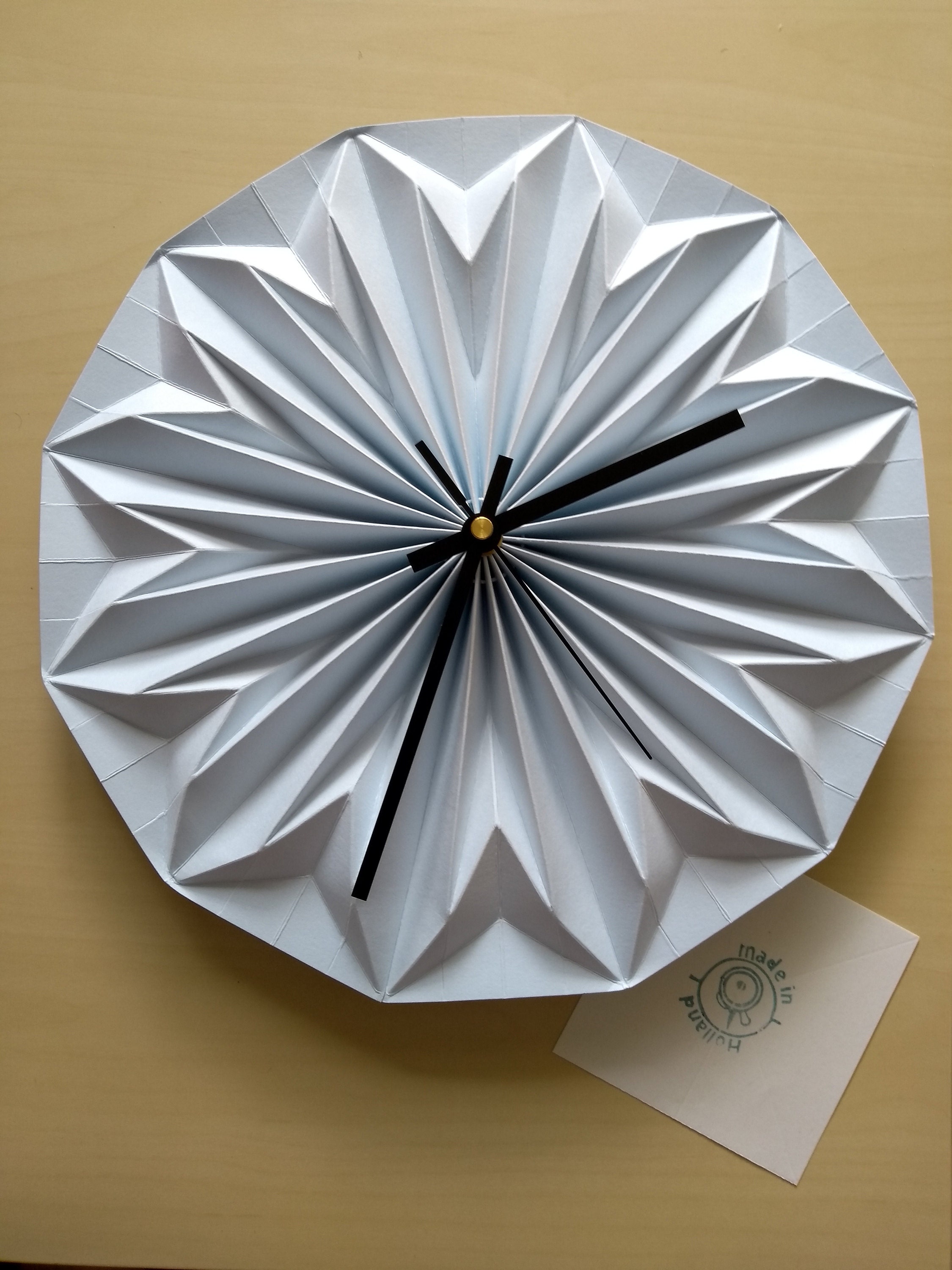 NEW: origami wall clock