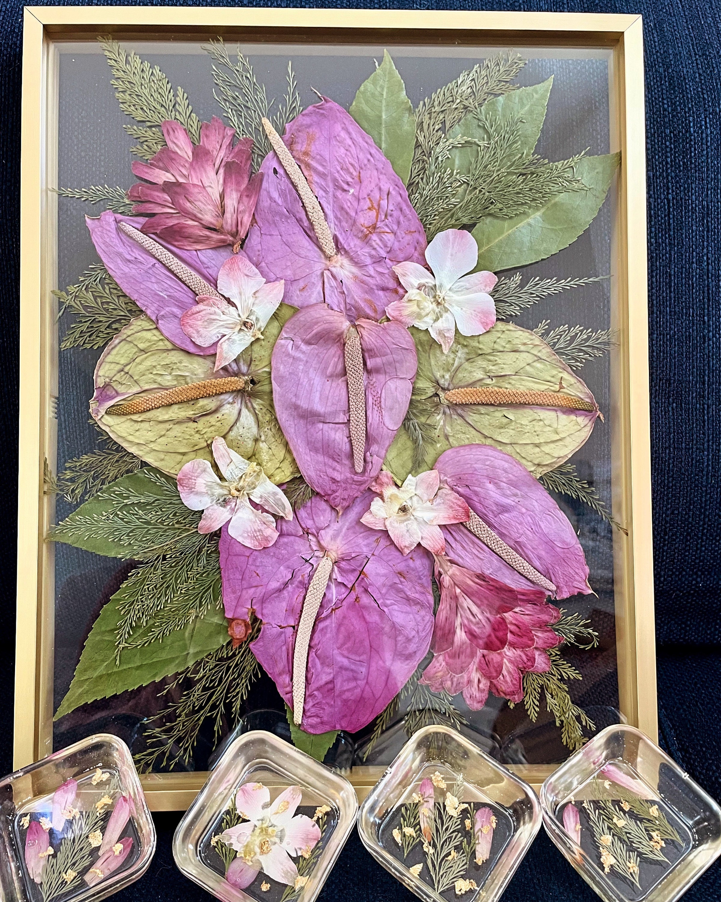 Preserved flowers from Yumi's etsy review