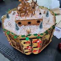 Home Christmas Reindeer Light Arch,wooden Laser Cut ,with Many Details ...