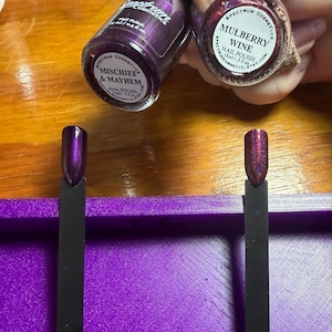 Dark Purple Nail Polish MISCHIEF AND MAYHEM - Etsy