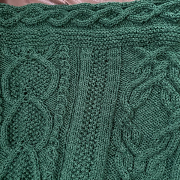 How to Had a Cable Border to a Blanket Tutorial // Knitting Tutorial ...