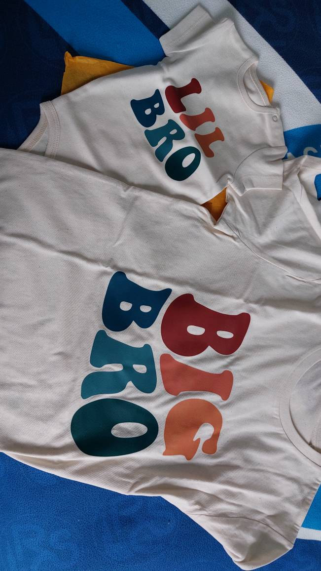 Big Bro Toddler Shirt, Cute Vintage Brother Kids Shirt, Natural Big Brother Toddler Tee, Sibling Natural Infant, Pregnancy Reveal Shirt