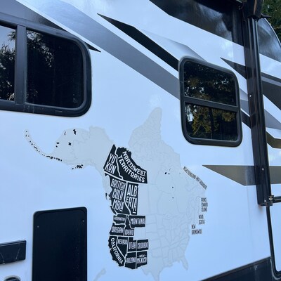 USA Magnet Travel Map for Rv's and Campers - Etsy