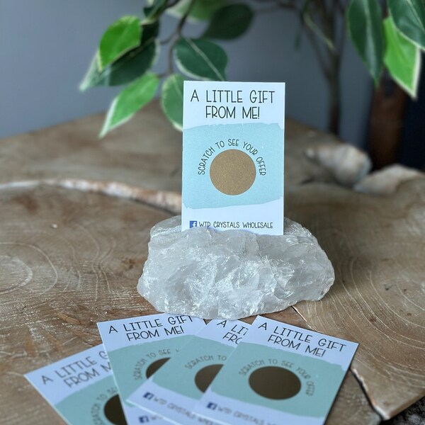 Scratch Cards Fully Custom & Can Be Personalised With Logo, Social ...