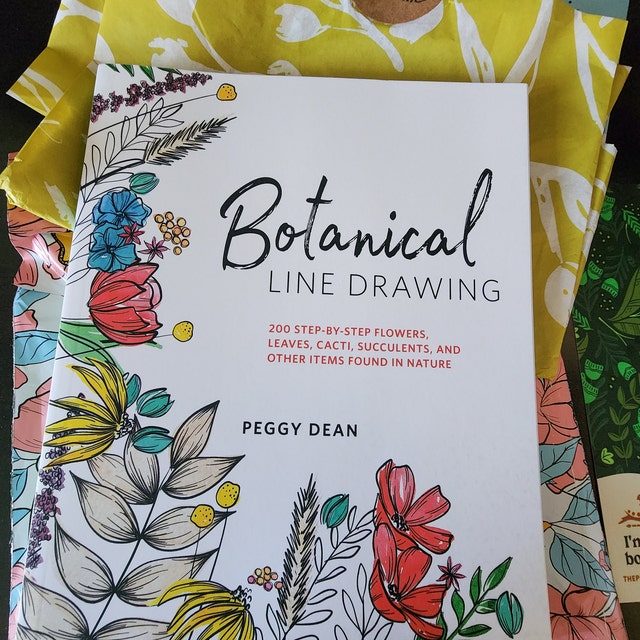 Botanical Line Drawing: 200 Step-by-Step Flowers, Leaves, Cacti, Succulents, and Other Items Found in Nature [Book]