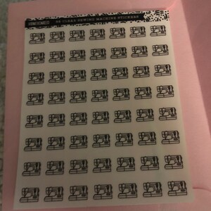 56 Sewing Stickers, Sewing Machine Planner Stickers, Craft Sticker ...