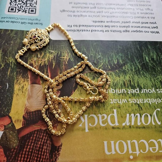 New Gold Kakatiya Model Gold Chains 24k Gold Boy Baby Chain Models