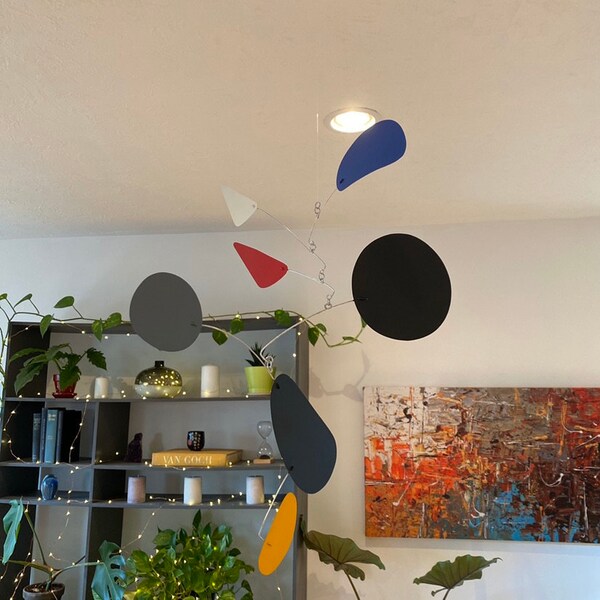 Blue Moon Rising Mobile Midcentury Modern Hanging Mobile