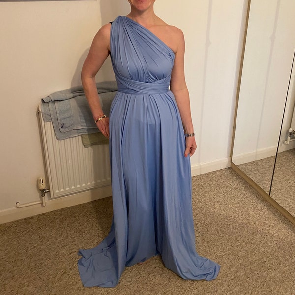 Luxe Multiway Infinity Bridesmaid Dress in True Blue