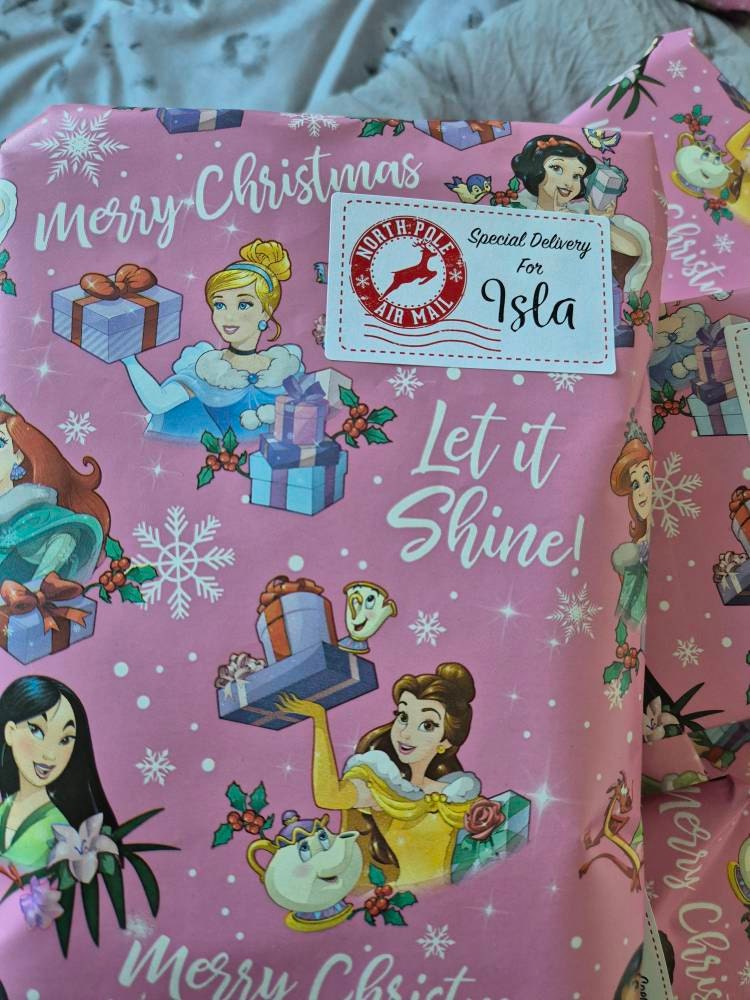 Personalised Special Delivery From Santa Christmas Present Stickers Gift Labels