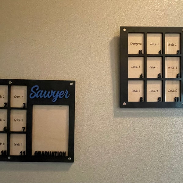 School Years Picture Frame, K-12 Picture Frame, Grade School Picture ...