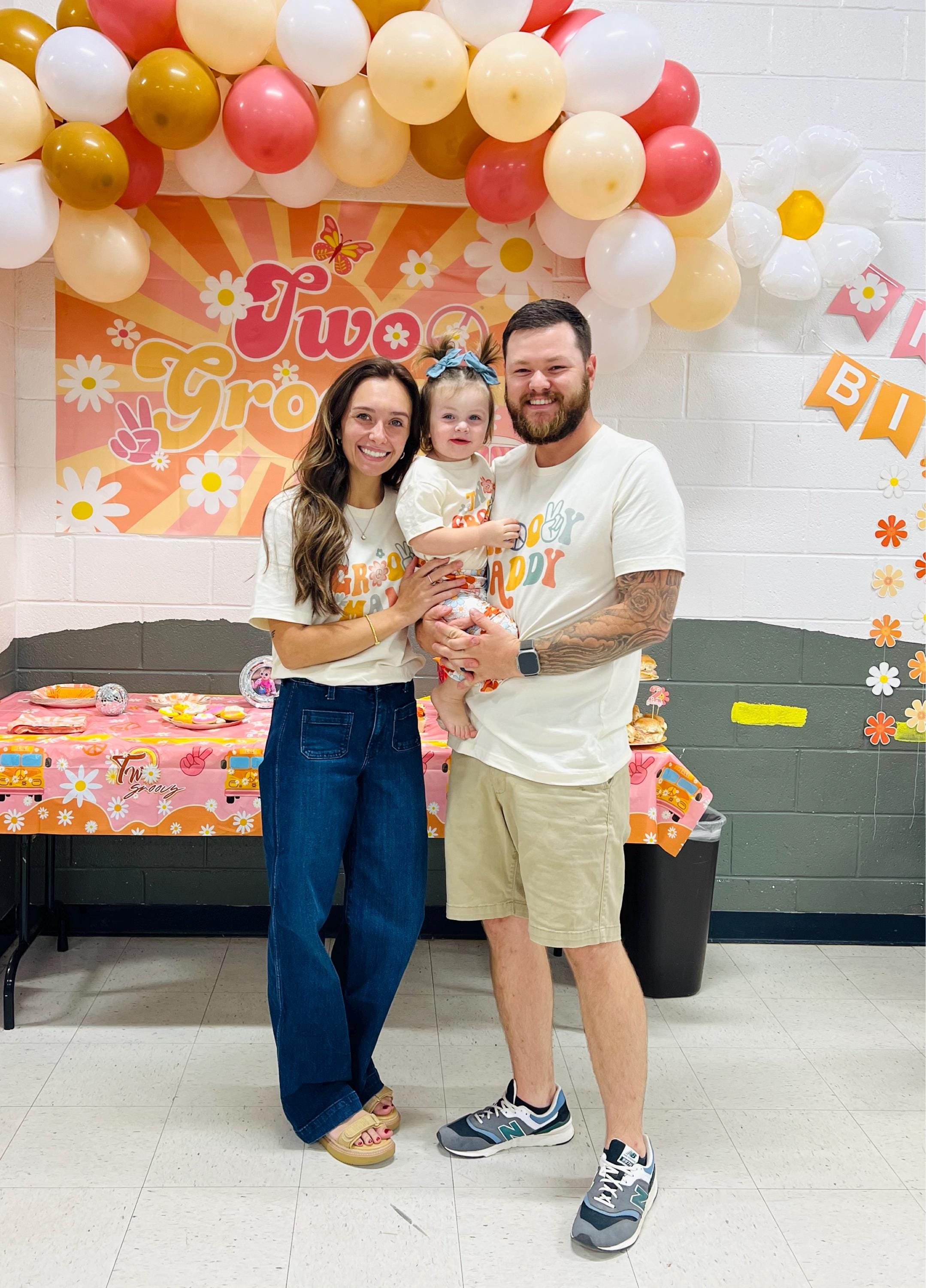 Matching Family Sibling Birthday Shirts - Two Groovy Birthday Shirts - 2nd Birthday Family Shirts #6412-C