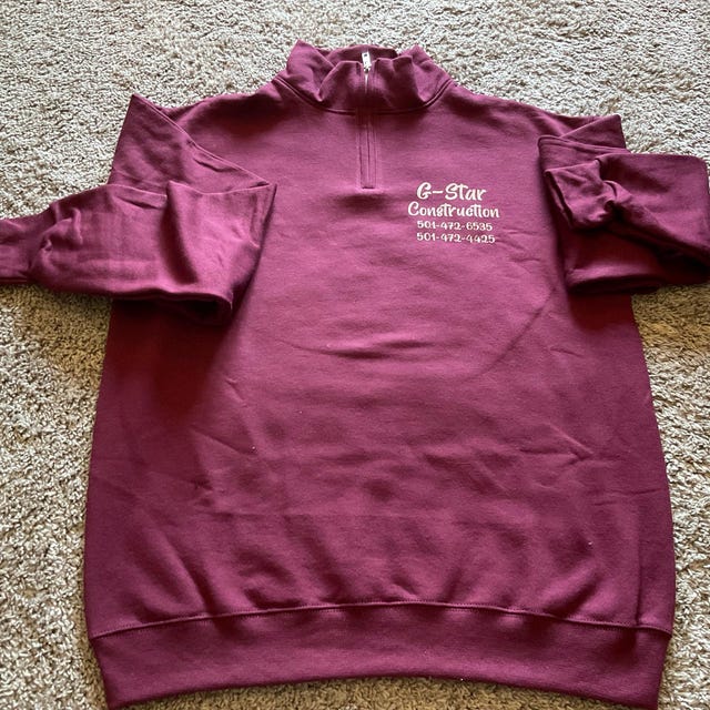 Unique Monogram Quarter Zip Sweater, Personalized Quarter Zip