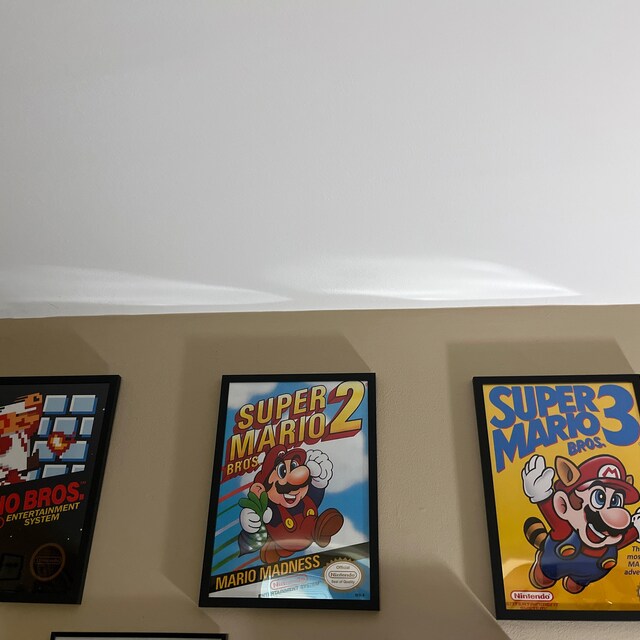 スーパーマリオブラザーズ 1 2 3 任天堂 NES ポスター - サイズ A4