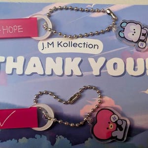 【♡ジンchan꙳⋆ꔛ♡ 】BTS ジン アリラン お菓子キーリング③ BTS X BT21 Arirang Name Keychain - Etsy