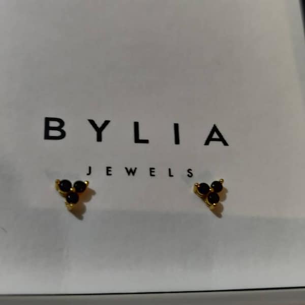 Thin Yard CZ Earrings