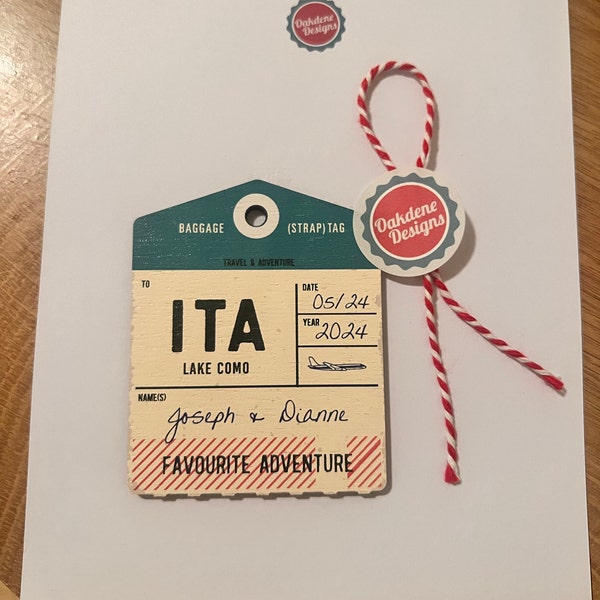 Customisable Christmas Luggage Tag main image 0
