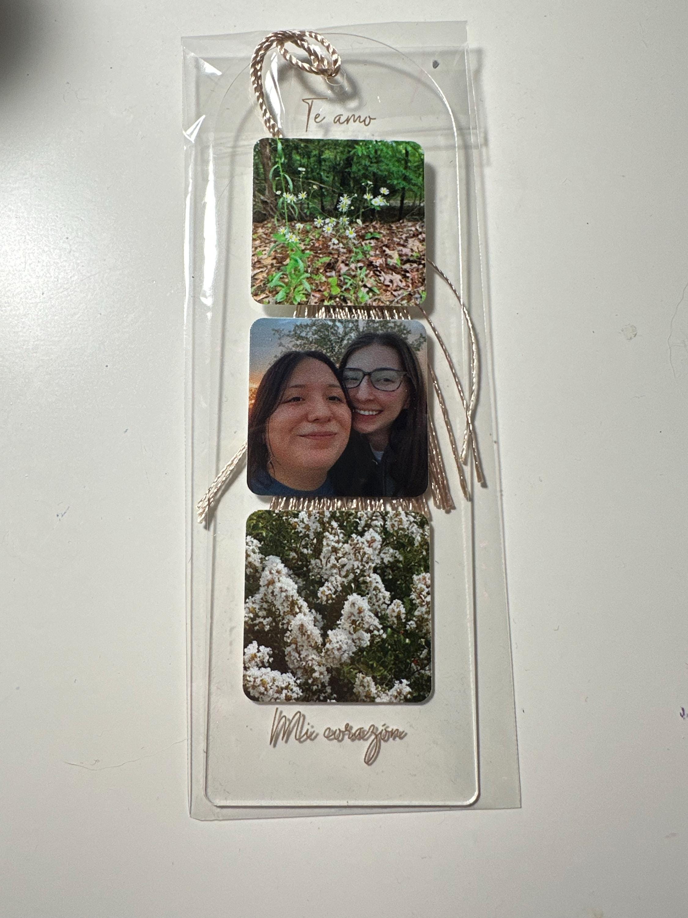 Custom Photo Acrylic Bookmark, Fathers Day Gift, Personalized Bookmark with Picture, Booklover Gifts, Gifts for Mom Gift for Her