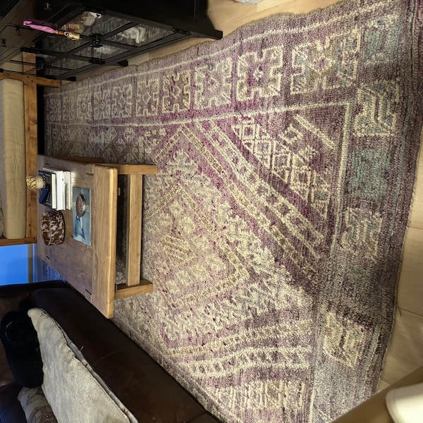 Lemsal Moroccan Rug Runner Boujaad Crafted 2 Ft 8 In X 12 Ft 7 In Handwoven Authentic Heritage For Living Rooms main image 1