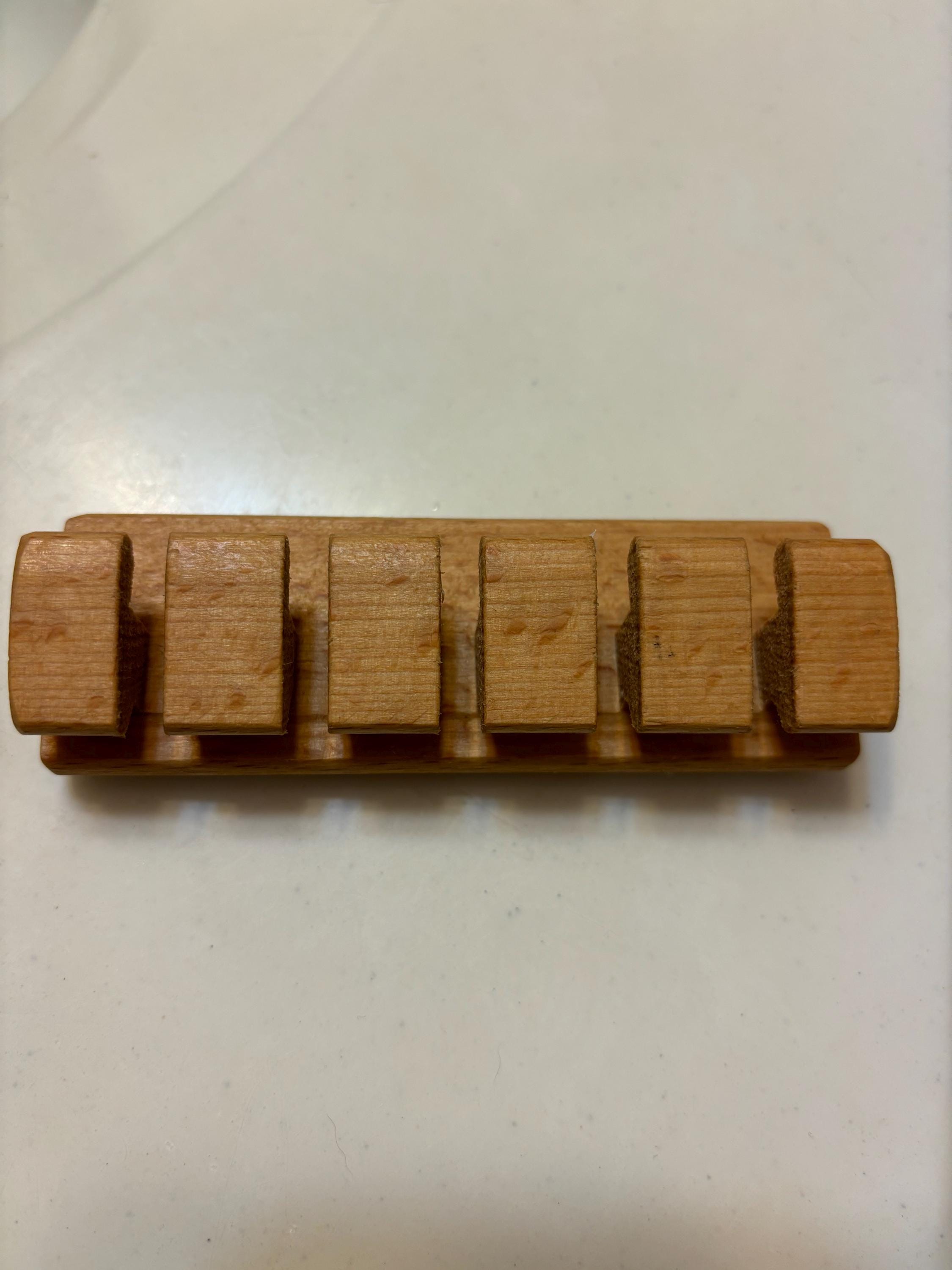 Premium Wooden Cable and Cord Organizer For Desk, Desk Cable Management, Multiple Slots Cable Holder