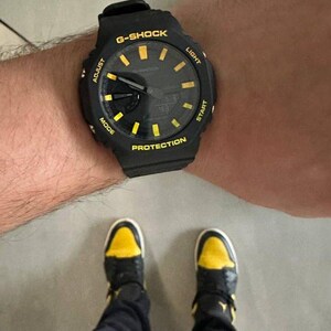 Casioak G-SHOCK GA2100 Yellow Gradient | Artist Casioak Mod - Etsy