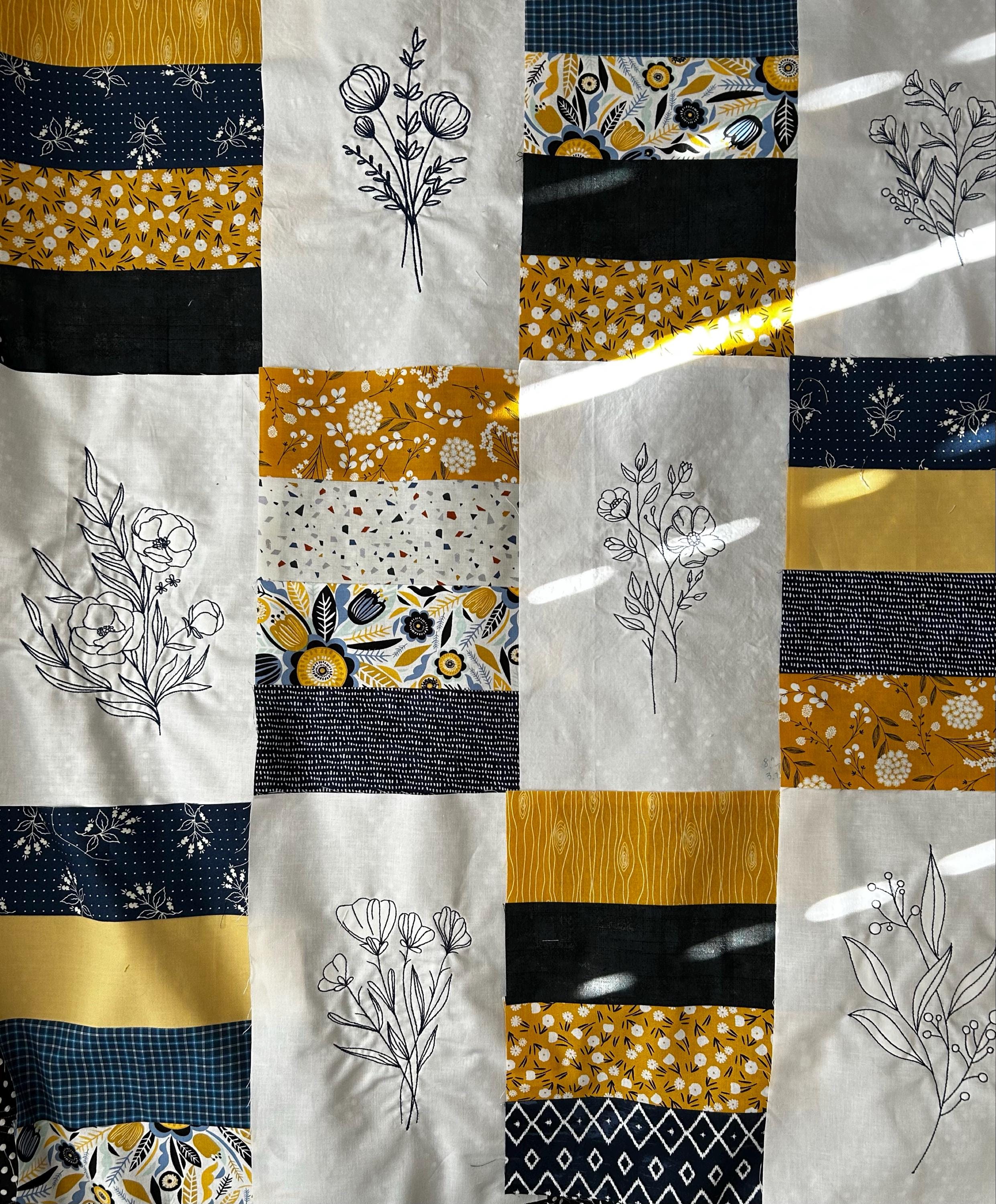 Customer photo for 8 Floral embroidery designs bundle