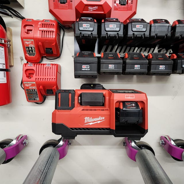 Milwaukee Inflator PERCH Tool Holder Rack For Milwaukee M18 18v