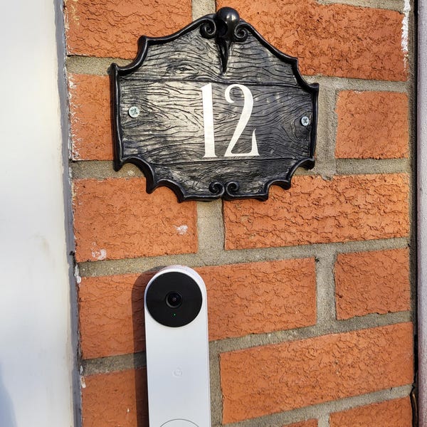 Gothic House Number Sign | Custom Front Door Plaque | Witchy Outdoor Porch Decor - Etsy UK