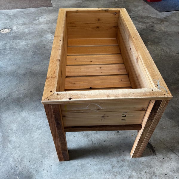 DIY Cedar Raised Garden Bed Plans: Elevated Planter Box (PDF Plan) - Etsy
