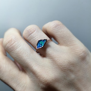 Customer photo from gmt, Raw Australian Opal Ring