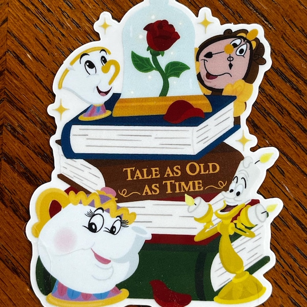 Beast Sticker Beauty and the Beast Sticker / Journal Sticker / Book Lover Theme ...