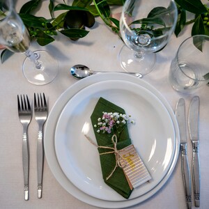 Servilletas de tela de lino verde musgo verde oliva, servilleta de boda  verde oliva, manteles de boda, servilletas de cena de lino, servilletas de  mesa de lino -  España